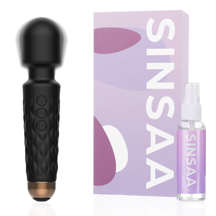 Sinsaa Wandvibrator Noëlle Zwart Massager Sextoy Oplaadbare toy Stille Waterdicht