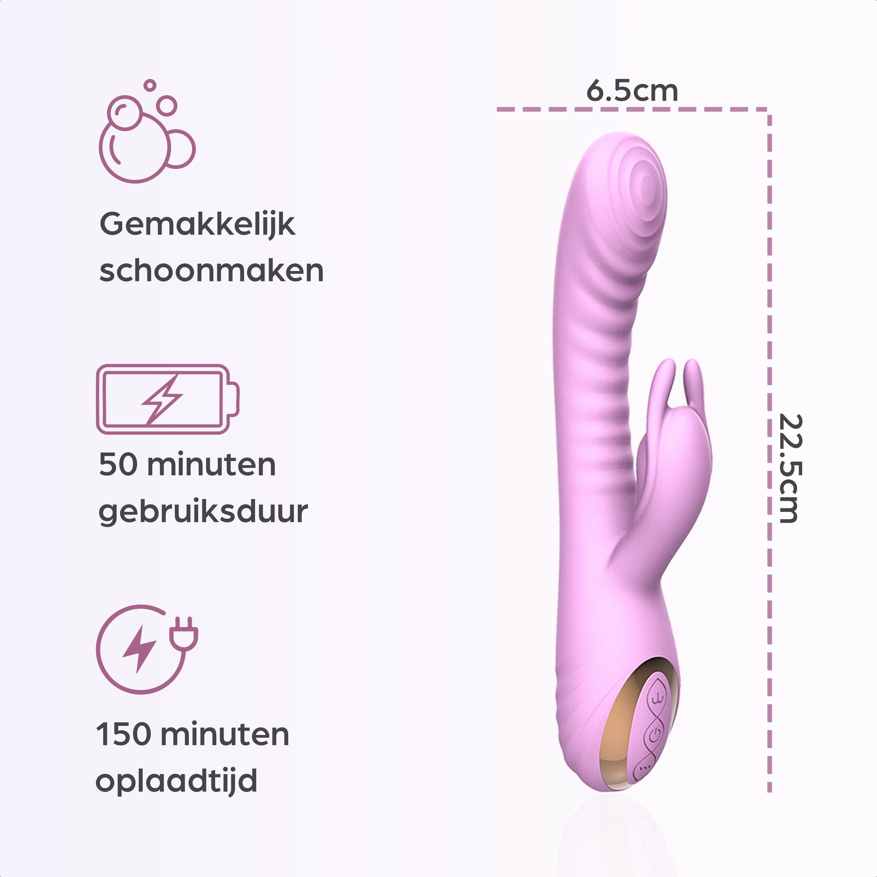 Sinsaa Tarzan Vibrator Luna Roze Massager Sextoy Oplaadbare toy Stille Waterdicht