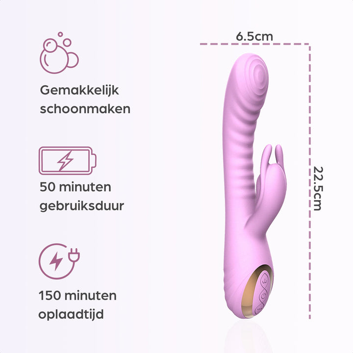 Sinsaa Tarzan Vibrator Luna Roze Massager Sextoy Oplaadbare toy Stille Waterdicht