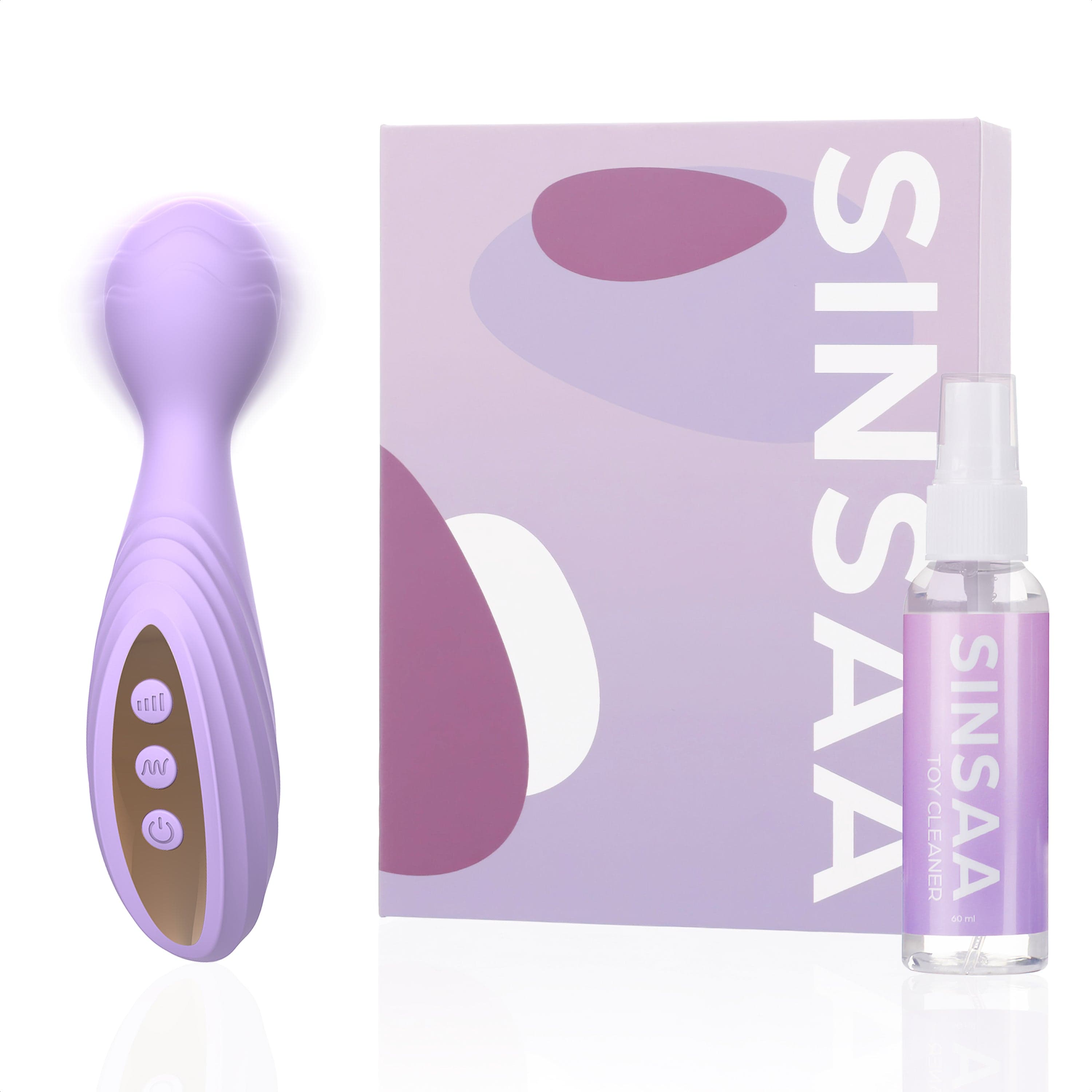 Sinsaa Wandvibrator Lily Paars Massager Sextoy Oplaadbare toy Stille Waterdicht