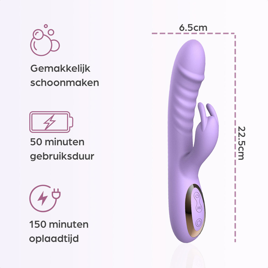 Sinsaa Tarzan Vibrator Liv Paars Massager Sextoy Oplaadbare toy Stille Waterdicht
