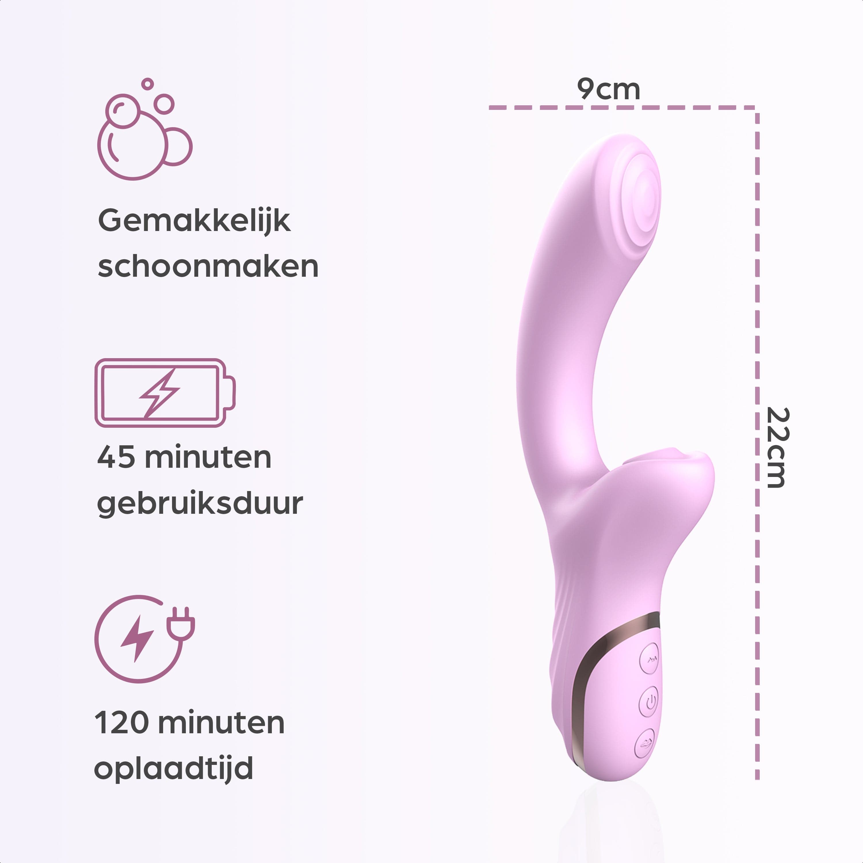 Sinsaa Luchtdruk Vibrator Bella Roze Massager Sextoy Oplaadbare toy Stille Waterdicht