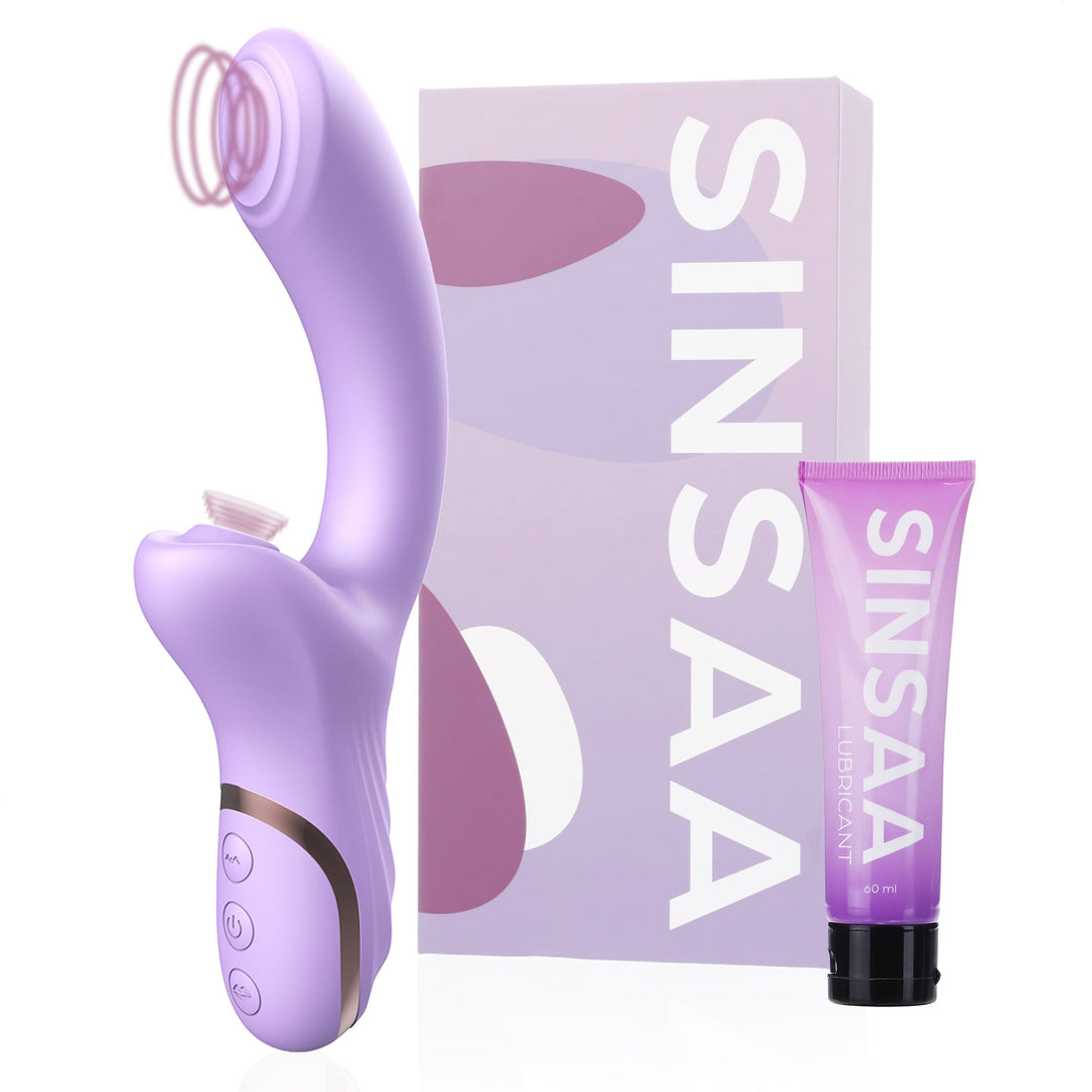 Sinsaa Luchtdruk Vibrator Bella Paars Massager Sextoy Oplaadbare toy Stille Waterdicht