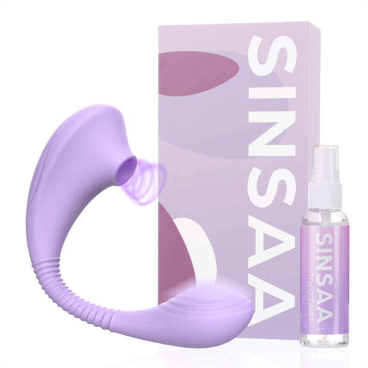 Sinsaa Paars Luchtdruk Vibrator Ivy Paars Massager Sextoy Oplaadbare toy Stille Waterdicht