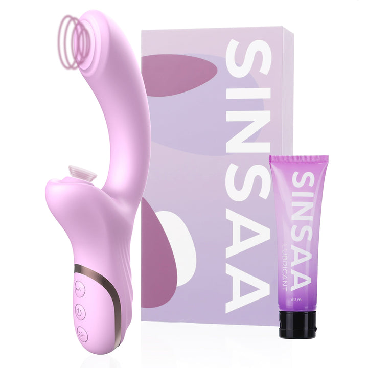 Sinsaa Luchtdruk Vibrator Bella Roze Massager Sextoy Oplaadbare toy Stille Waterdicht