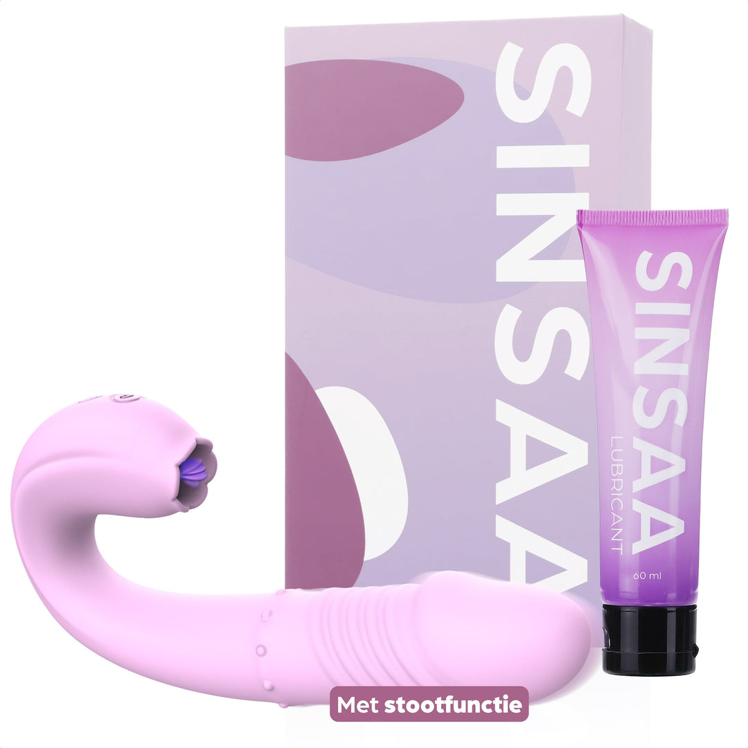Sinsaa Pulserende Vibrator Lulu Roze Massager Sextoy Oplaadbare toy Stille Waterdicht