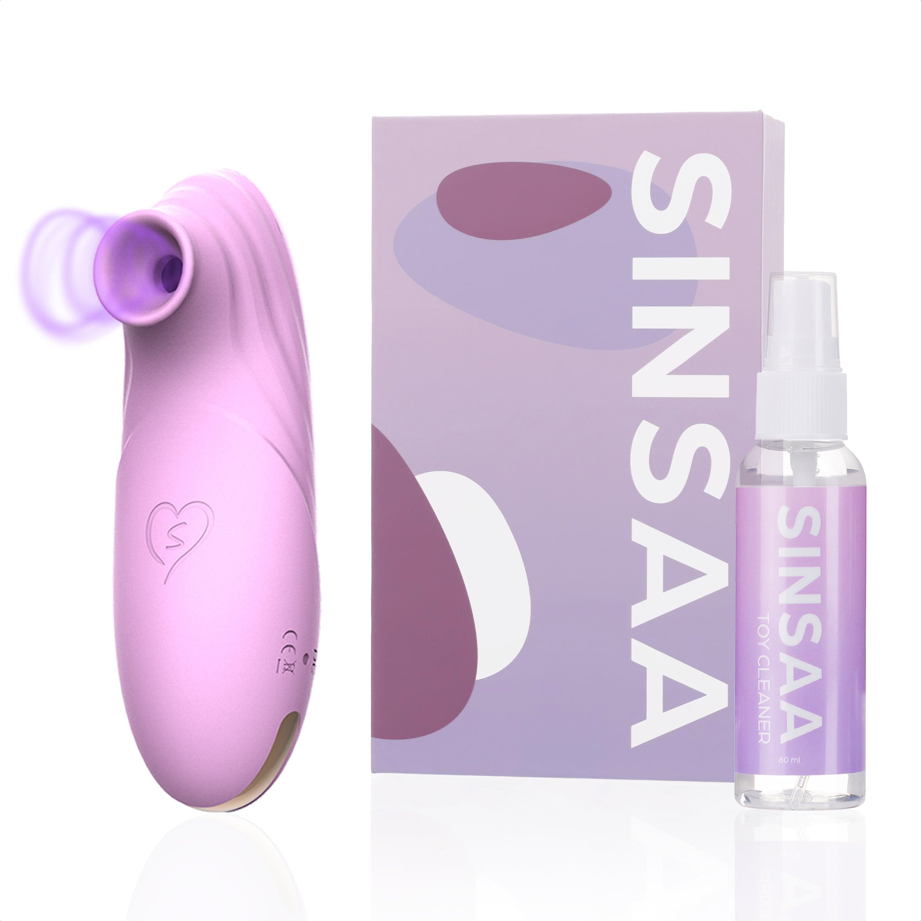 Sinsaa Luchtdruk vibrator Chloé Roze Massager Sextoy Oplaadbare toy Stille Waterdicht