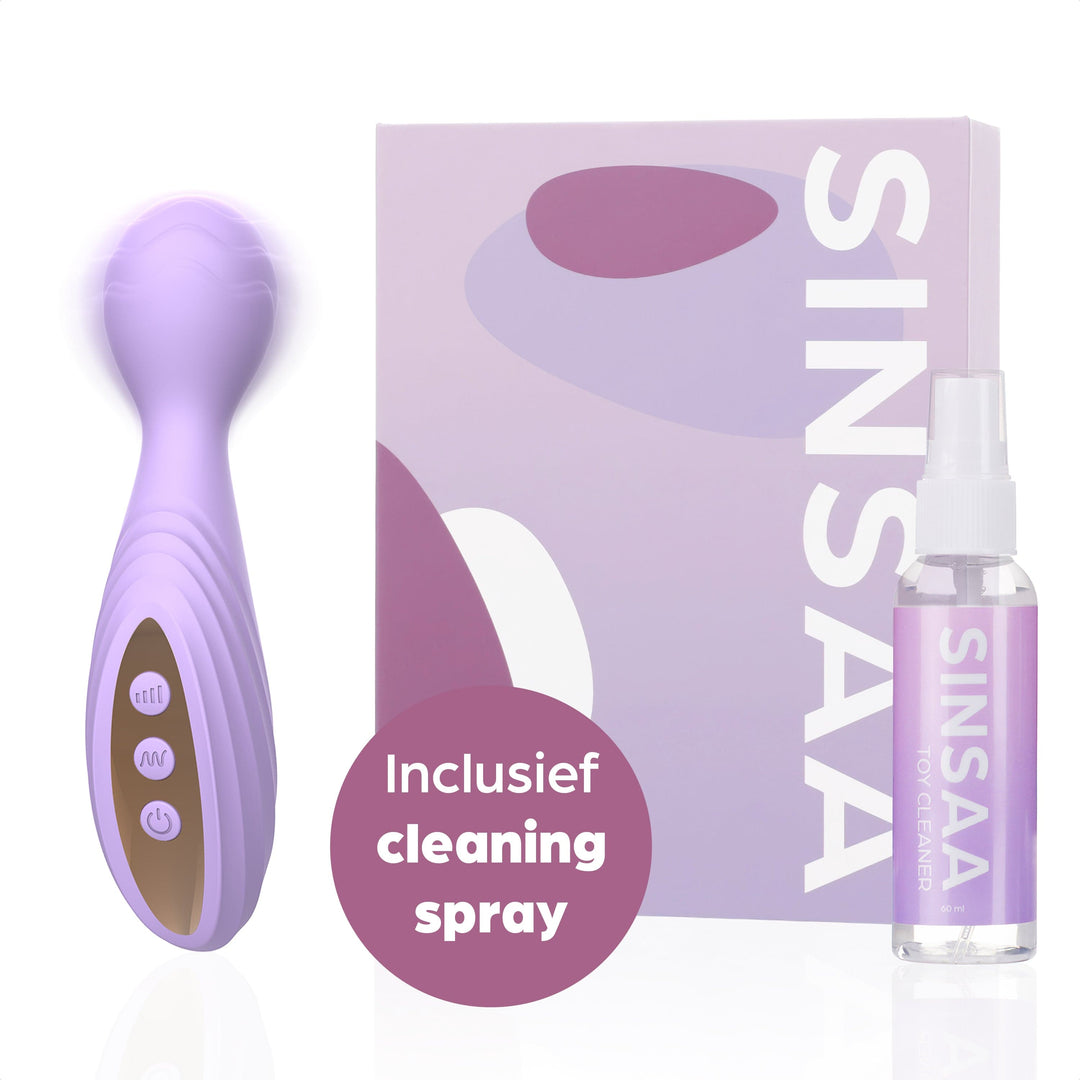 Sinsaa Wandvibrator Lily Paars Massager Sextoy Oplaadbare toy Stille Waterdicht