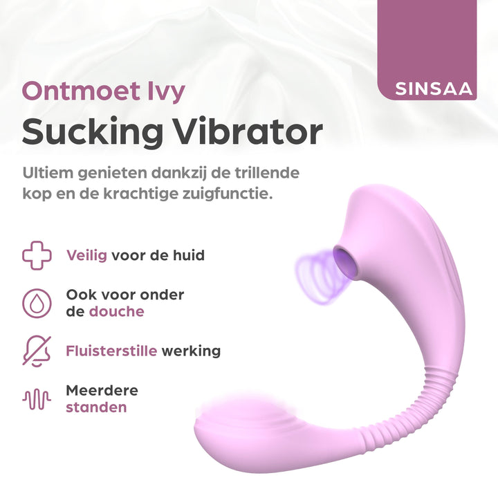 Sinsaa Luchtdruk vibrators Luchtdruk Vibrator Ivy Massager Sextoy Oplaadbare toy Stille Waterdicht