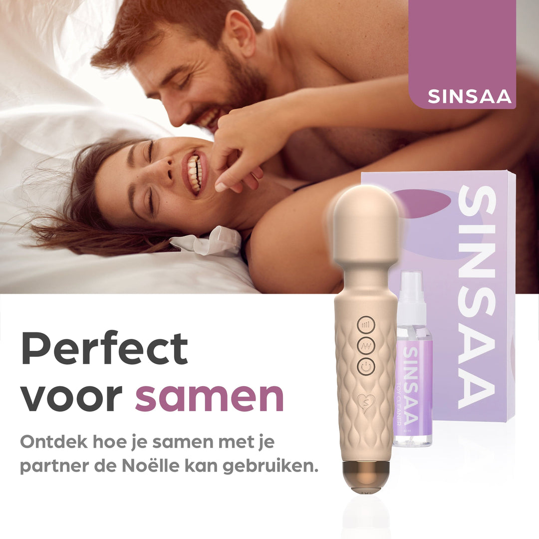 Sinsaa Wandvibrator Noëlle Crème Massager Sextoy Oplaadbare toy Stille Waterdicht