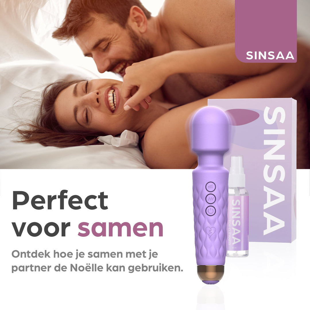 Sinsaa Wandvibrator Noëlle Paars Massager Sextoy Oplaadbare toy Stille Waterdicht