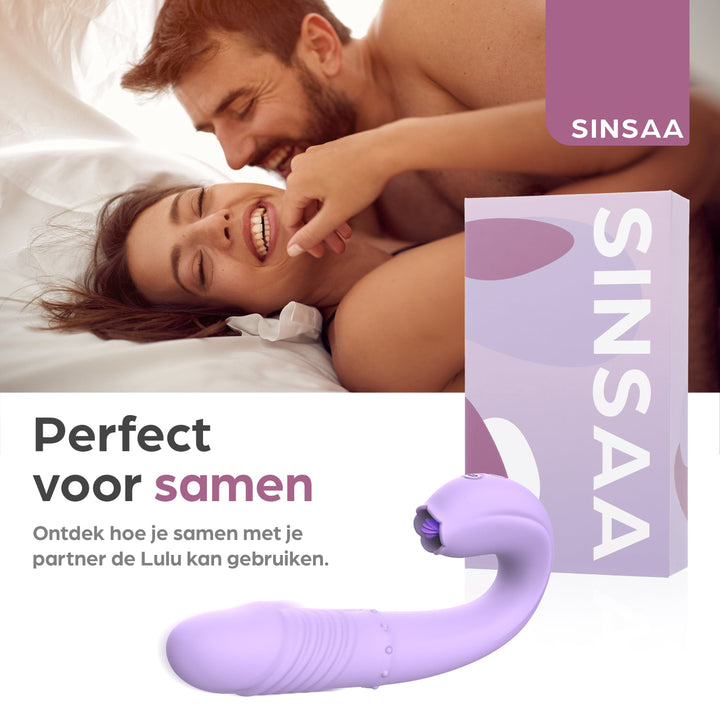 Sinsaa Pulserende Vibrator Lulu Paars Massager Sextoy Oplaadbare toy Stille Waterdicht