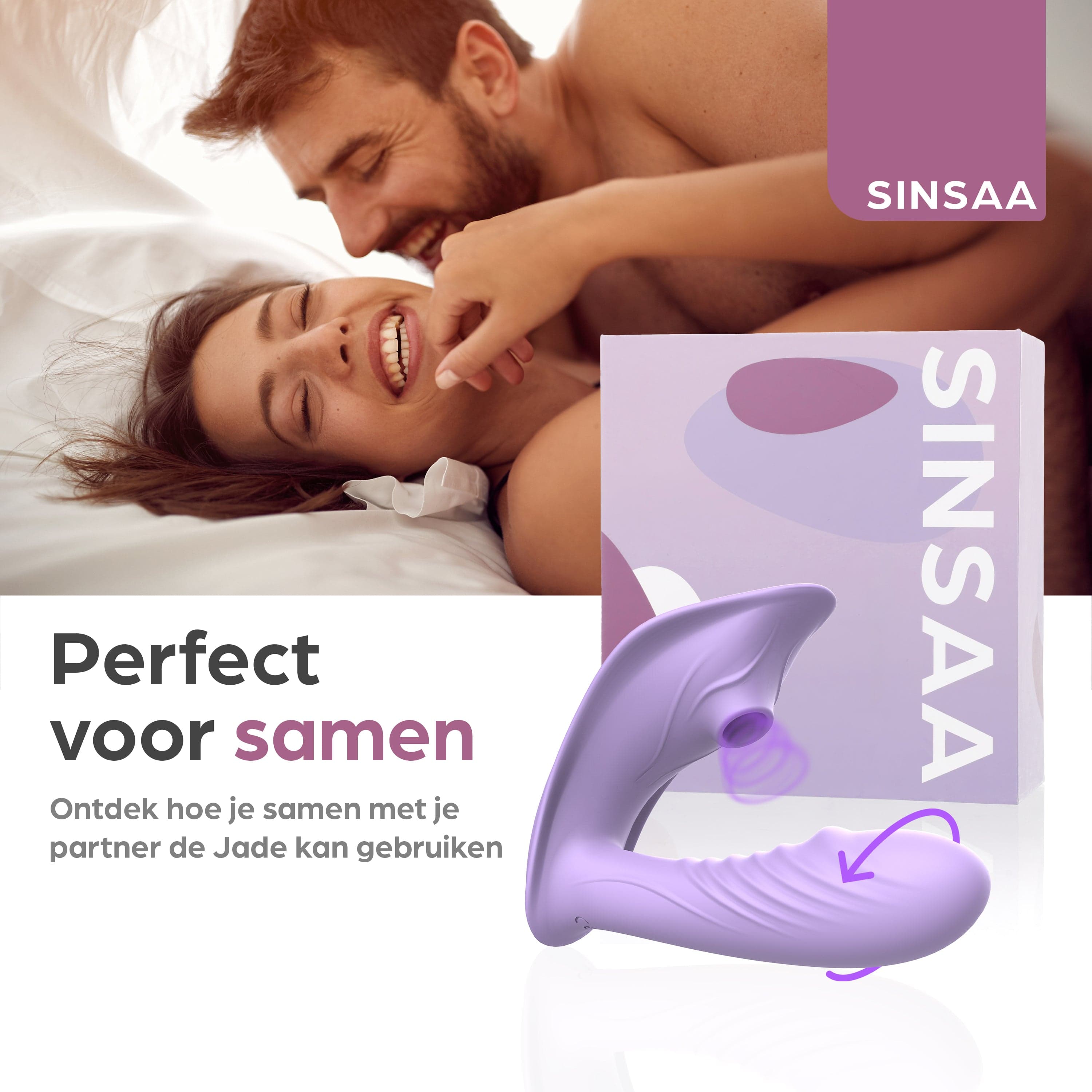 Sinsaa Luchtdruk vibrator Jade Paars Massager Sextoy Oplaadbare toy Stille Waterdicht