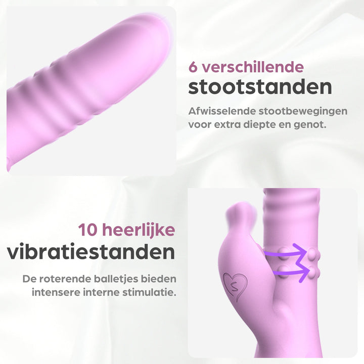 Sinsaa Pulserende Vibrator Nova Roze Massager Sextoy Oplaadbare toy Stille Waterdicht