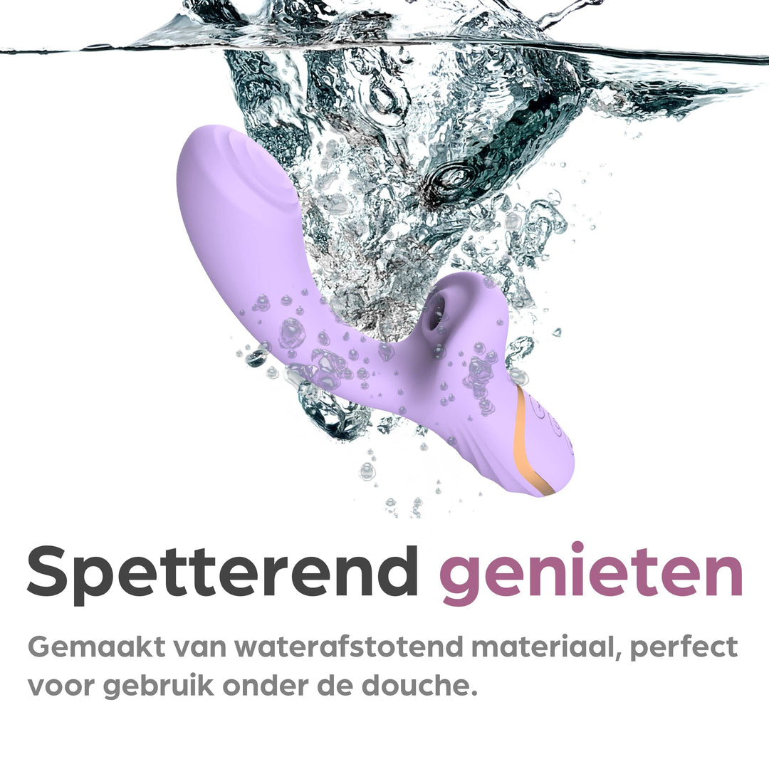 Sinsaa Luchtdruk Vibrator Bella Paars Massager Sextoy Oplaadbare toy Stille Waterdicht