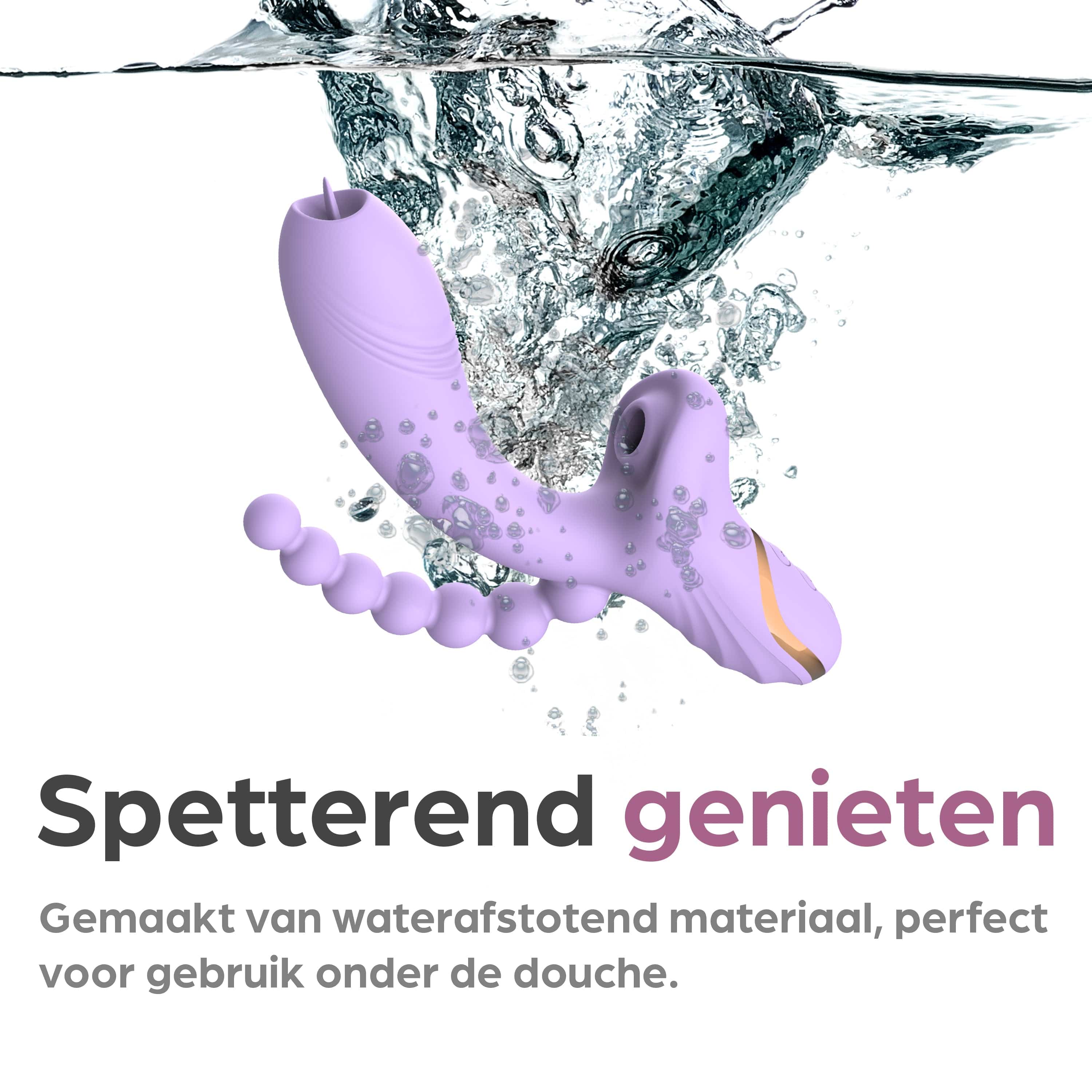 Sinsaa Luchtdruk Vibrator Lana Paars Massager Sextoy Oplaadbare toy Stille Waterdicht