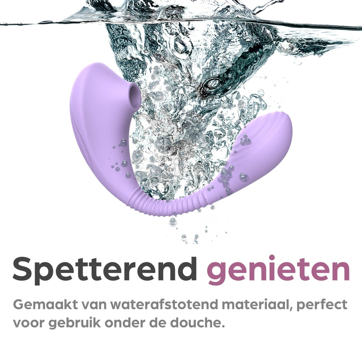 Sinsaa Luchtdruk Vibrator Ivy Paars Massager Sextoy Oplaadbare toy Stille Waterdicht