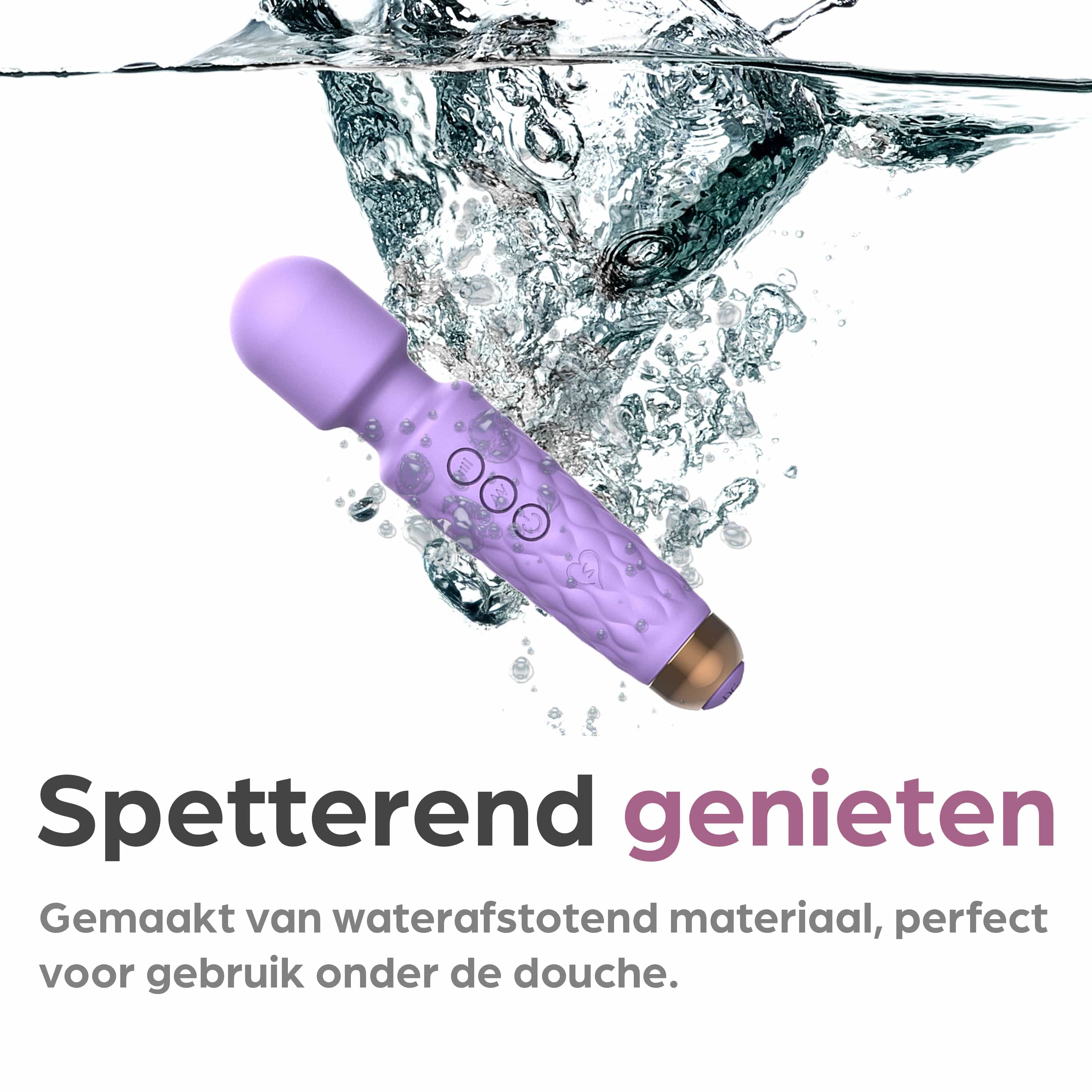 Sinsaa Wandvibrator Noëlle Paars Massager Sextoy Oplaadbare toy Stille Waterdicht