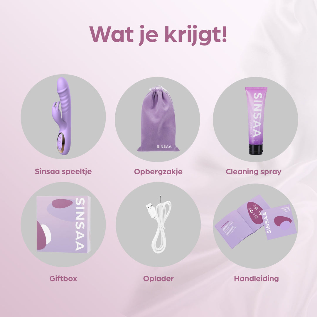 Sinsaa Tarzan Vibrator Liv Paars Massager Sextoy Oplaadbare toy Stille Waterdicht