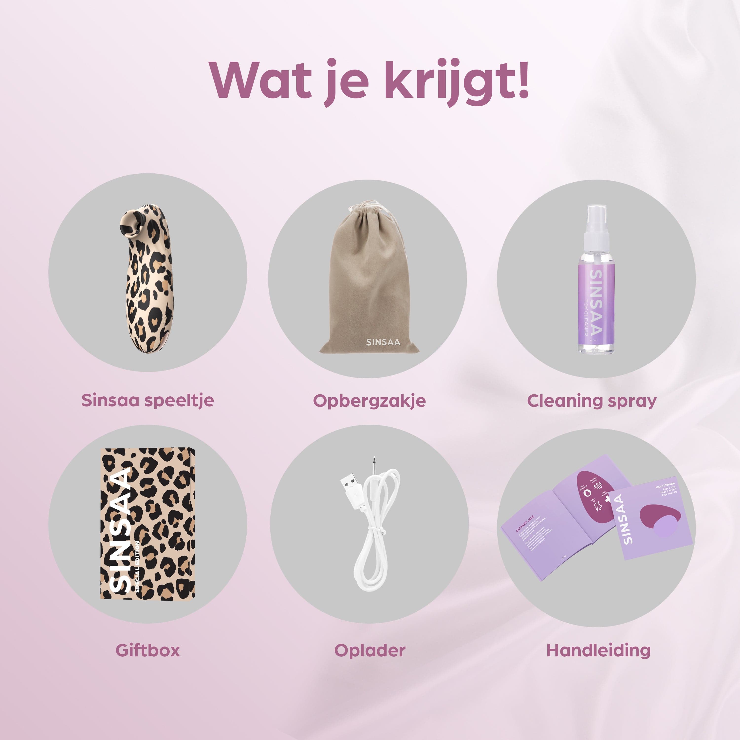 Sinsaa Special Edition Panter Chloé Massager Sextoy Oplaadbare toy Stille Waterdicht
