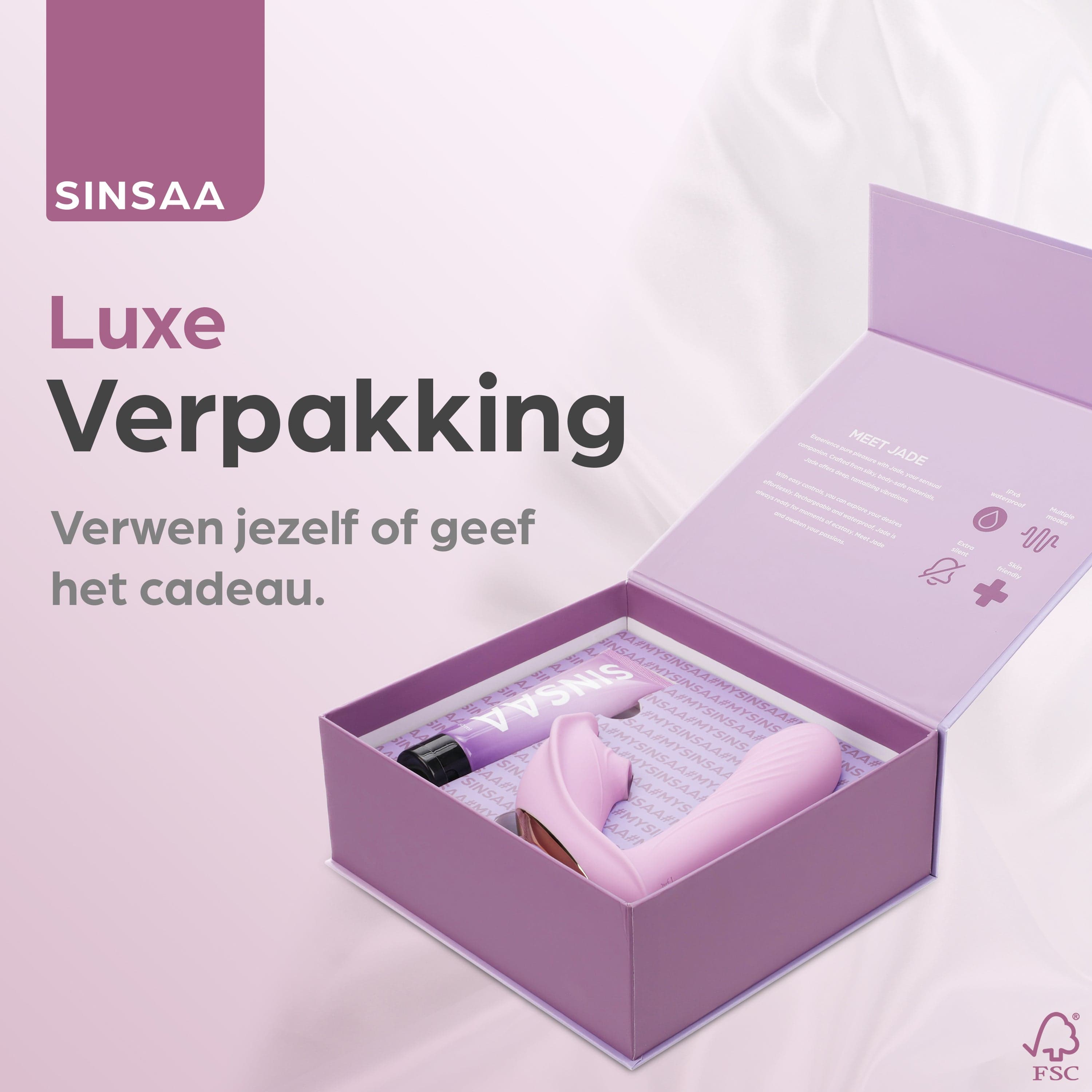 Sinsaa Luchtdruk vibrator Jade Roze Massager Sextoy Oplaadbare toy Stille Waterdicht