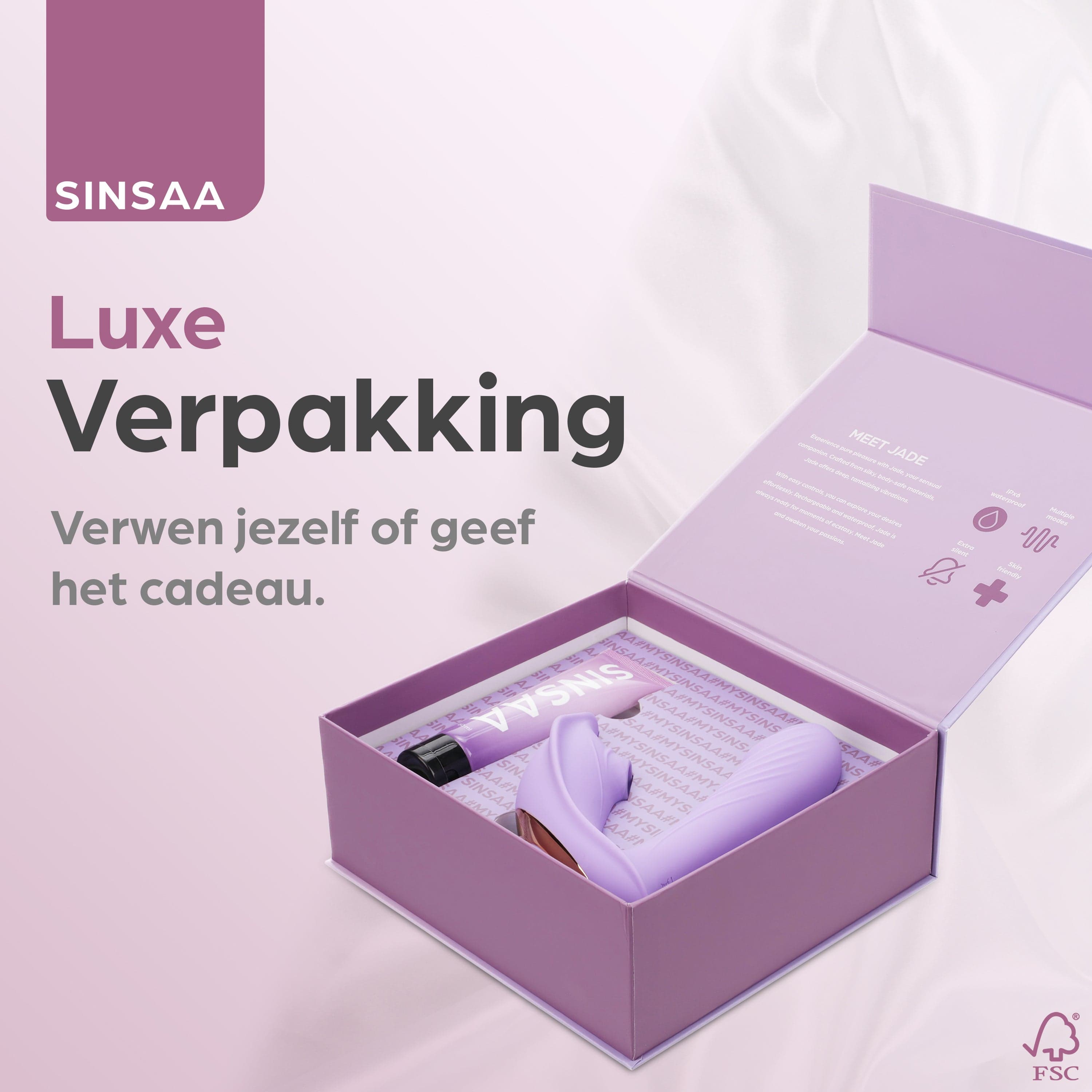 Sinsaa Luchtdruk vibrator Jade Paars Massager Sextoy Oplaadbare toy Stille Waterdicht