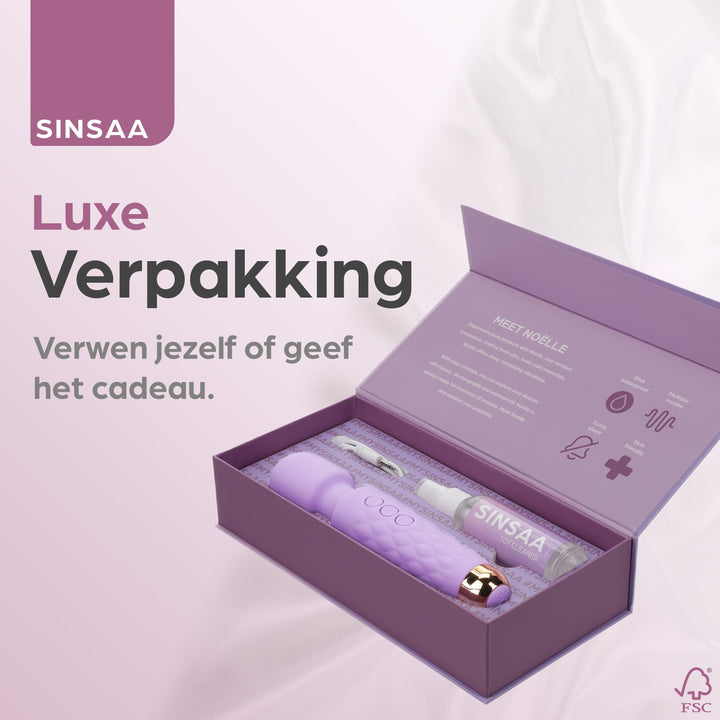 Sinsaa Wandvibrator Noëlle Paars Massager Sextoy Oplaadbare toy Stille Waterdicht
