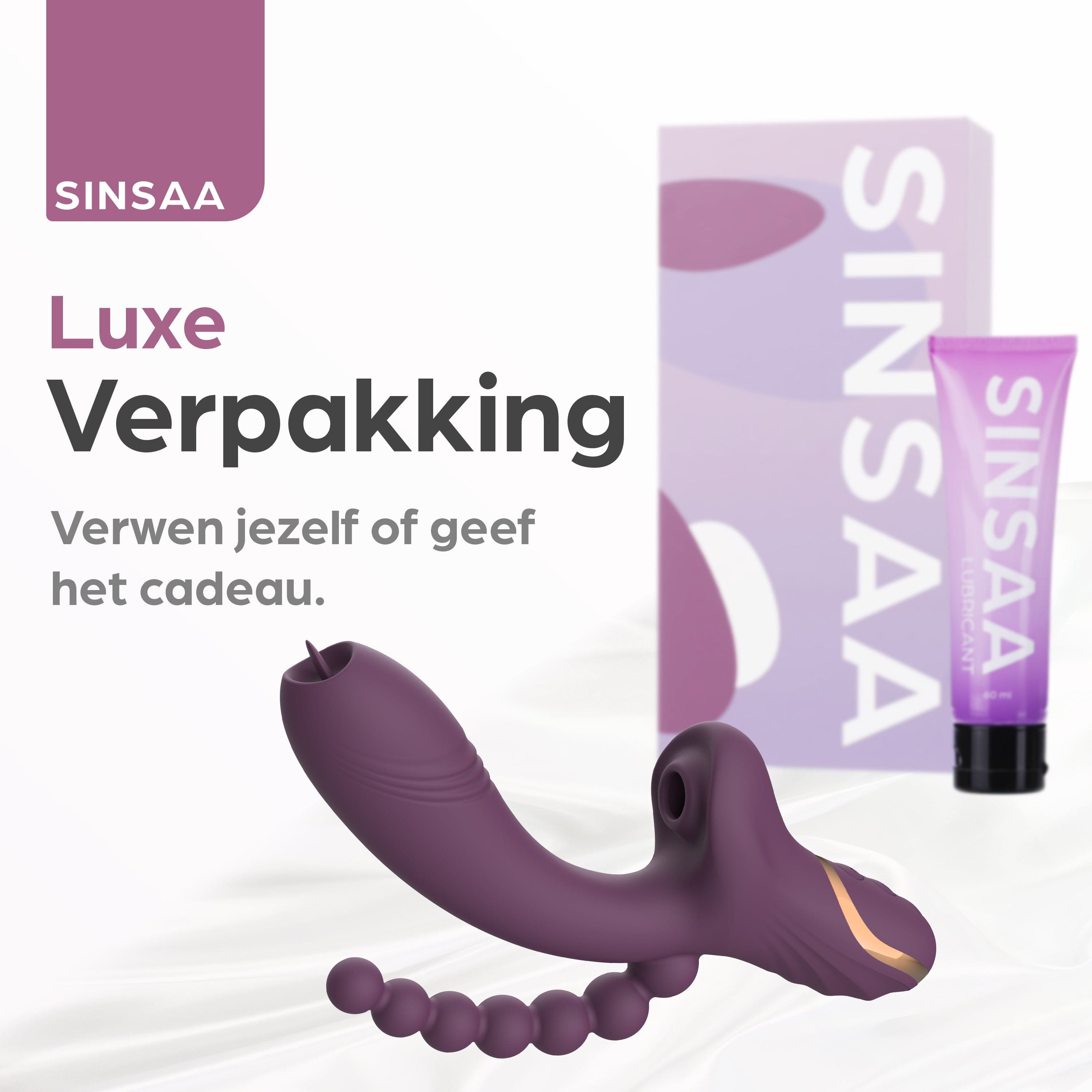 Sinsaa Luchtdruk Vibrator Lana Dark Purple Massager Sextoy Oplaadbare toy Stille Waterdicht