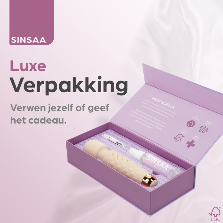Sinsaa Wandvibrator Noëlle Crème Massager Sextoy Oplaadbare toy Stille Waterdicht