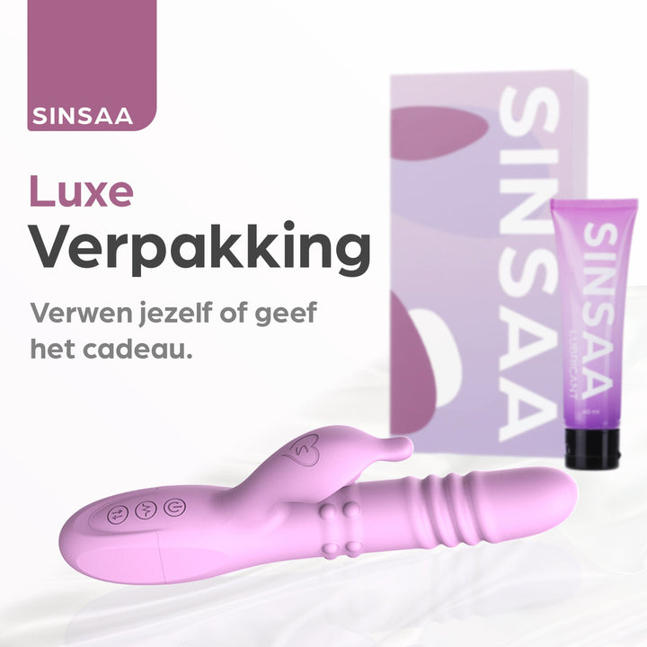 Sinsaa Pulserende Vibrator Nova Roze Massager Sextoy Oplaadbare toy Stille Waterdicht