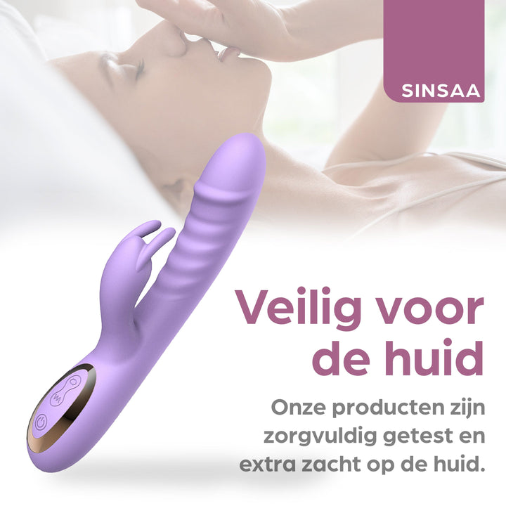 Sinsaa Tarzan Vibrator Liv Paars Massager Sextoy Oplaadbare toy Stille Waterdicht