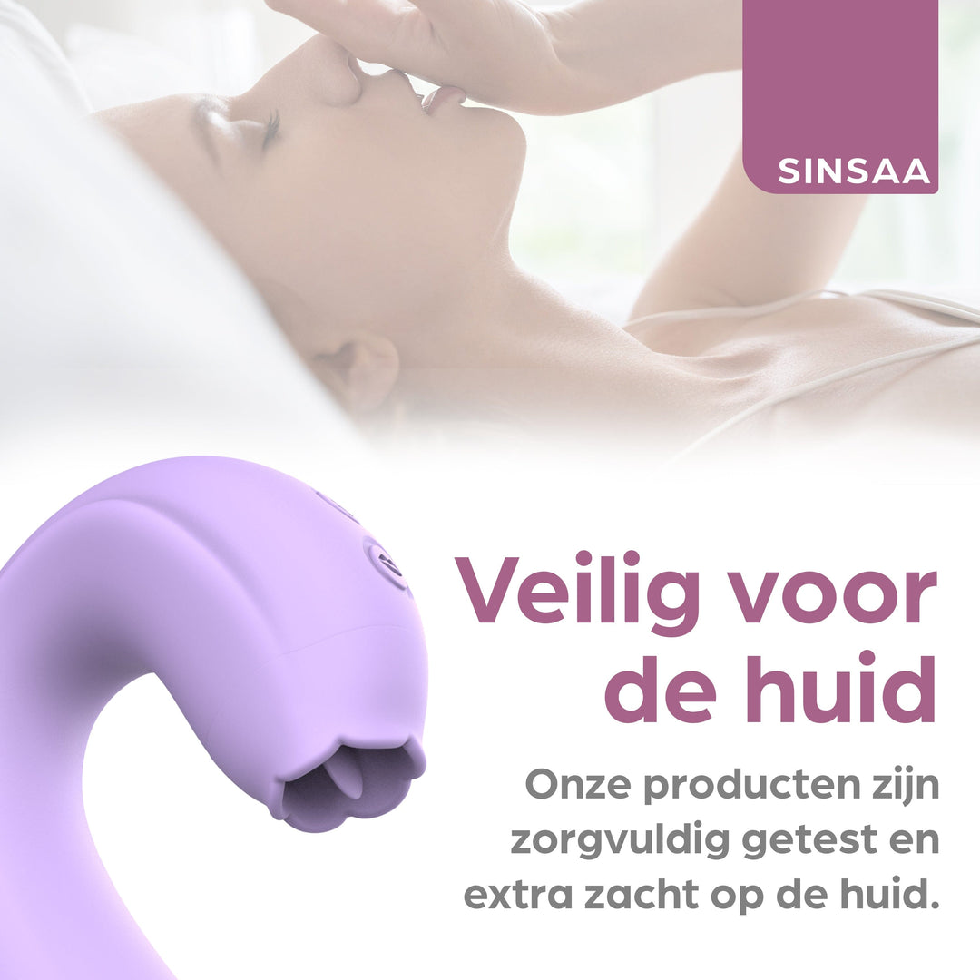 Sinsaa Pulserende Vibrator Lulu Paars Massager Sextoy Oplaadbare toy Stille Waterdicht