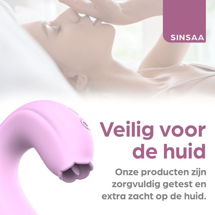 Sinsaa Pulserende Vibrator Lulu Roze Massager Sextoy Oplaadbare toy Stille Waterdicht