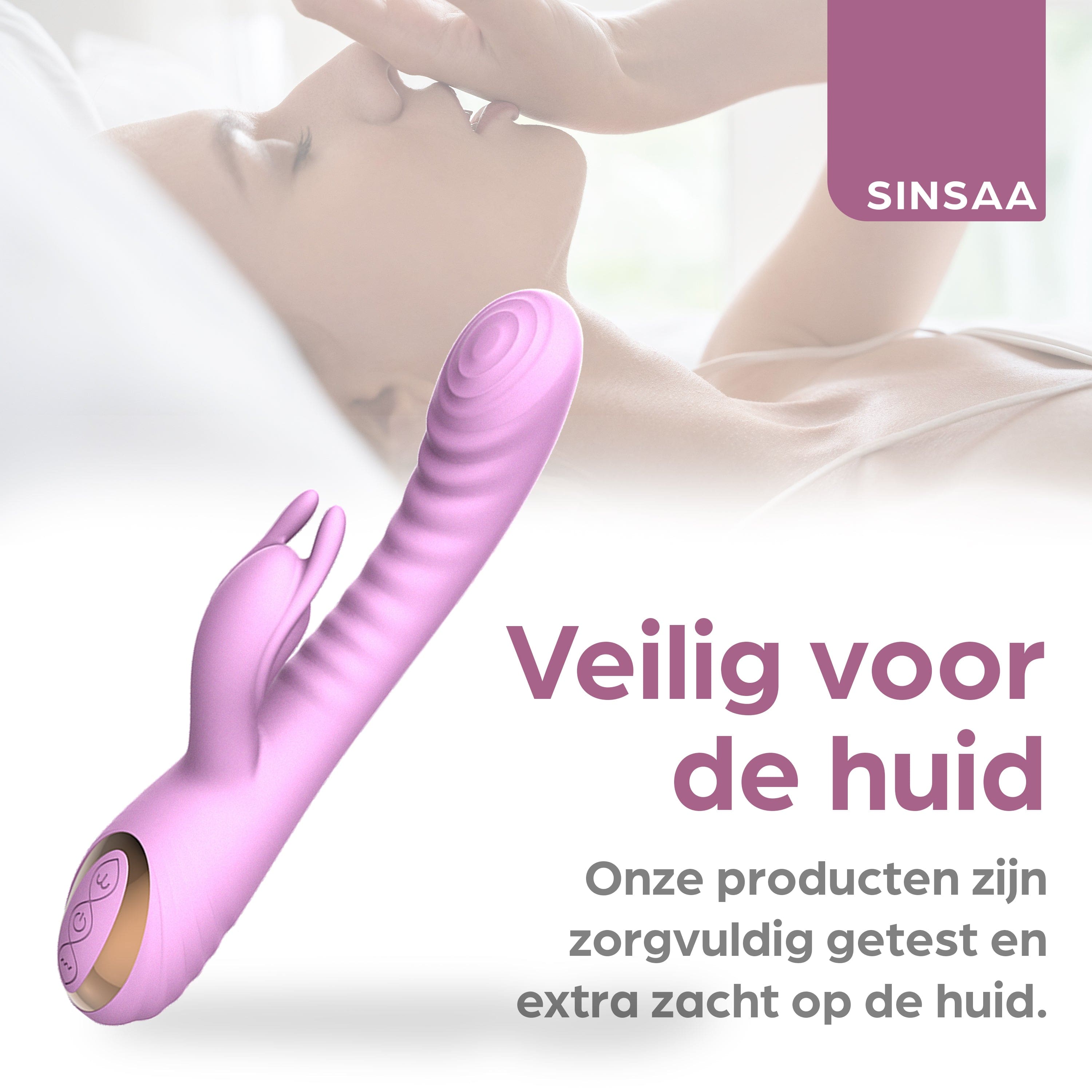 Sinsaa Tarzan Vibrator Luna Roze Massager Sextoy Oplaadbare toy Stille Waterdicht